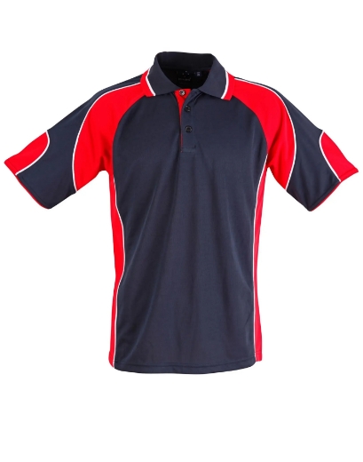 Picture of Winning Spirit, Mens Cooldry Contrast Polo w Panels